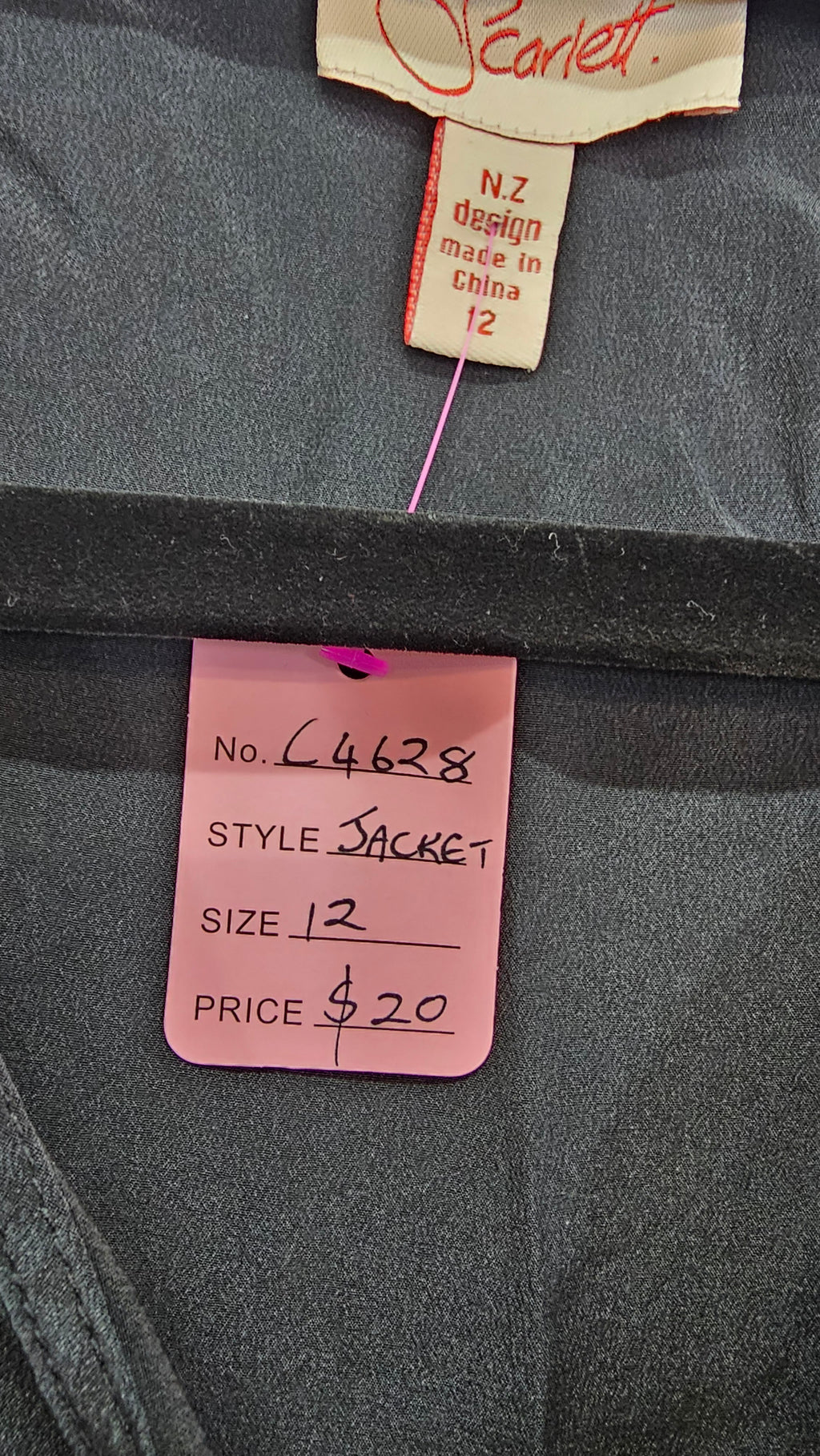 Scarlett Black Silk Jacket - 12
