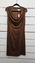Queenspark Brown Suede dress - 10