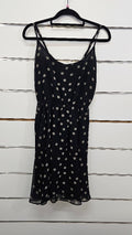 Pagani Black/Spots Strappy Short Chiffon Dress - 10