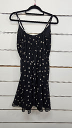 Pagani Black/Spots Strappy Short Chiffon Dress - 10