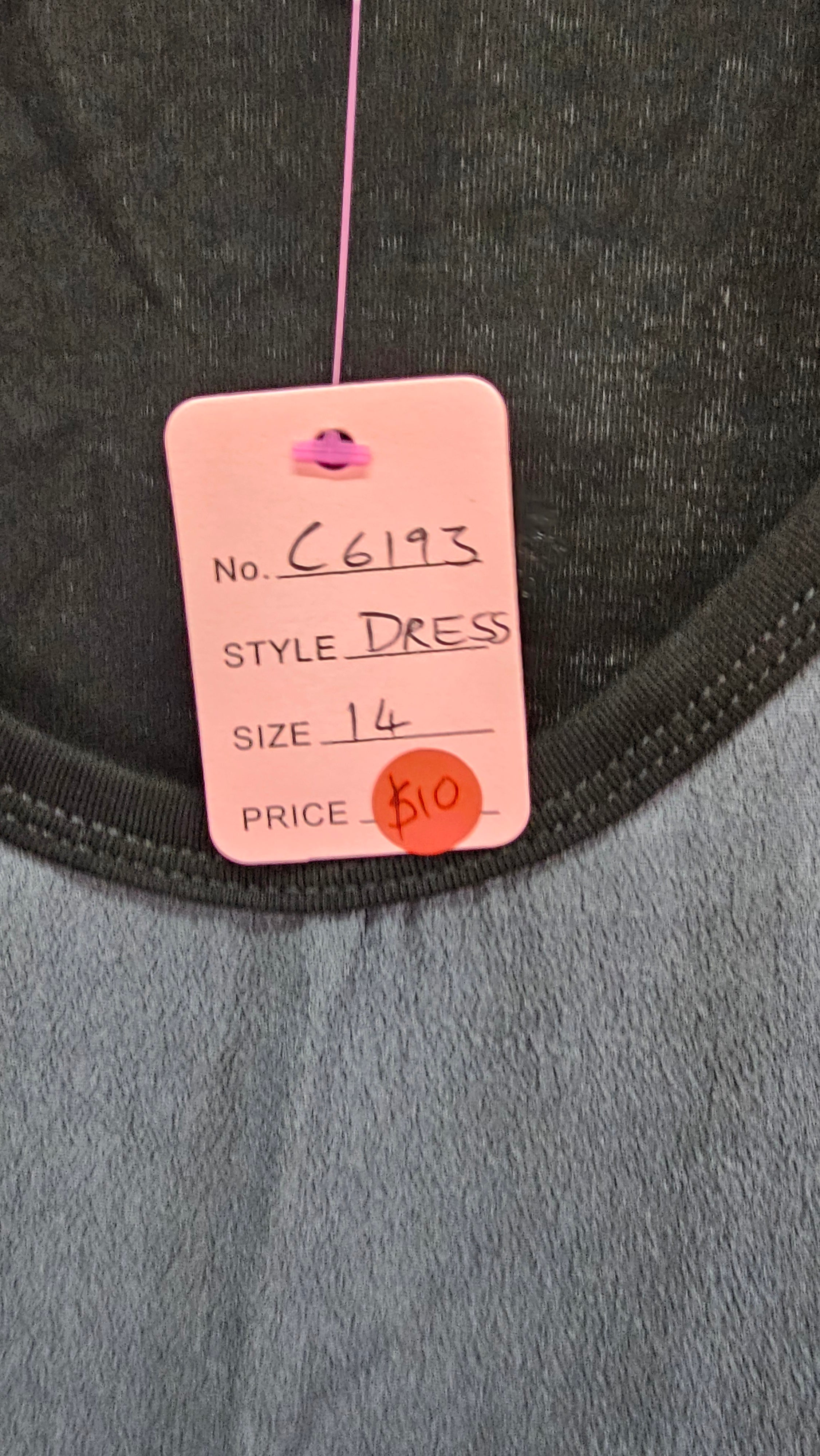 Bazaar Black/Grey Sleeveless Dress - 14