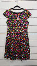 Izabel London Multi Sleeveless Knee Length Dress - 12