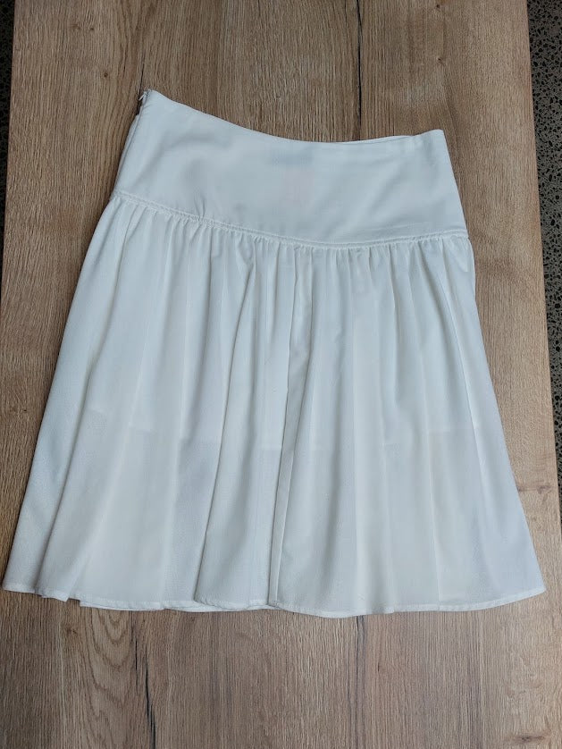 Mirrou White Cotton Skirt - 12