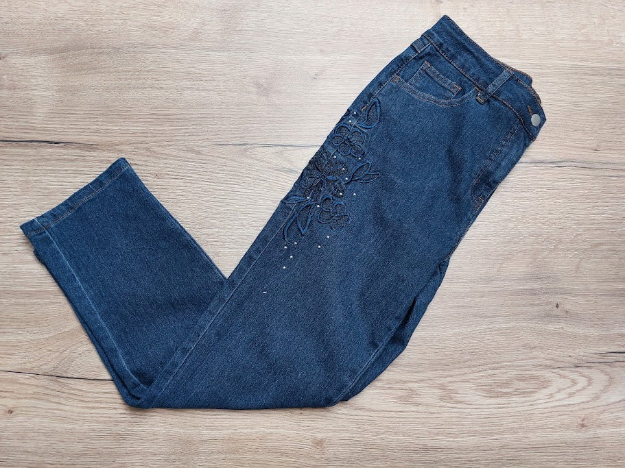 Together Embroidered Jeans - 14