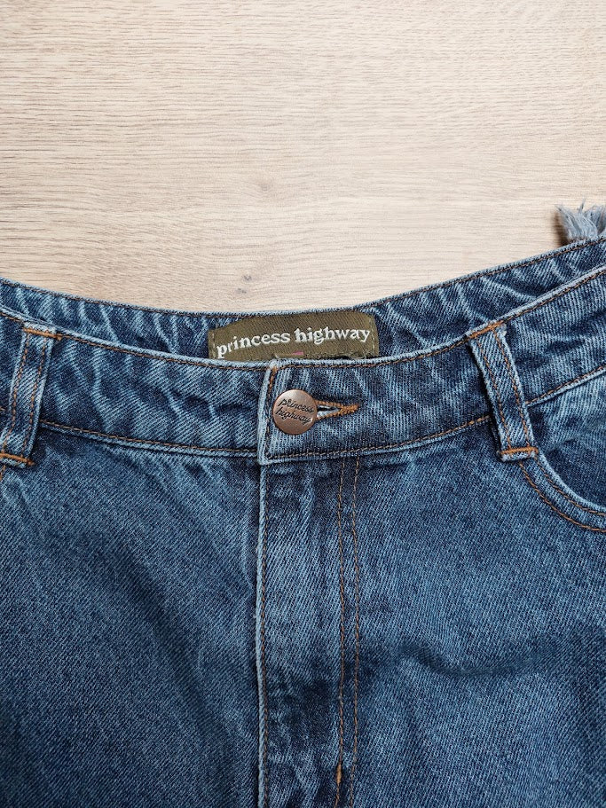 Princess Highway Jeans with Embroidered Tulips - 12