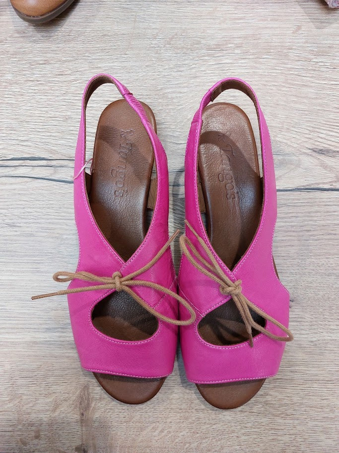 Tango's Pink Leather Shoe - 40