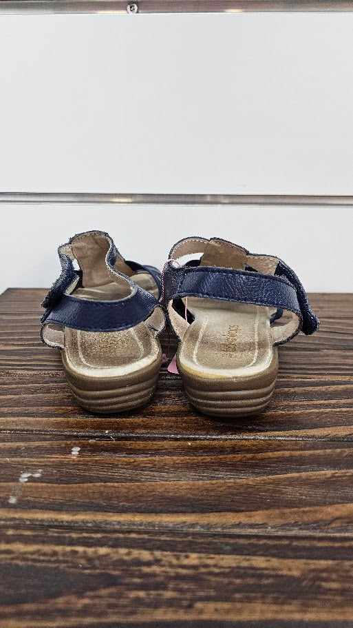 BareTraps Navy Blue Velcro Sandal - 36