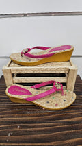 Floche Pink Wedge Heel Sandal - 5