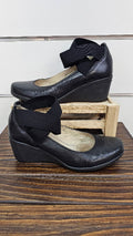 Nu by Neo Black Wedge Heel Closed Toe Shoe - 36