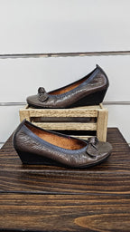 Hispanitas Grey Wedge Heel Shoe - 36