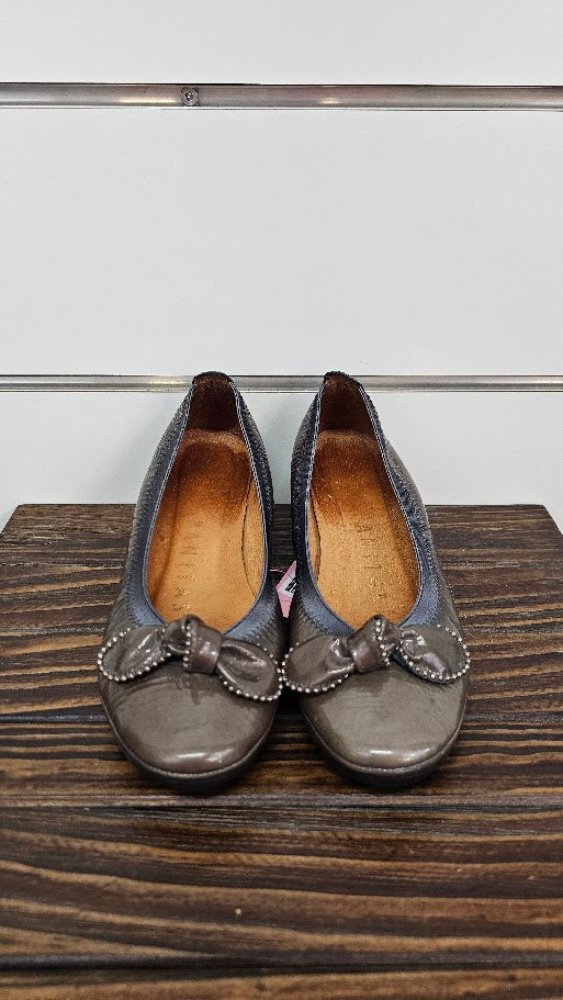 Hispanitas Grey Wedge Heel Shoe - 36
