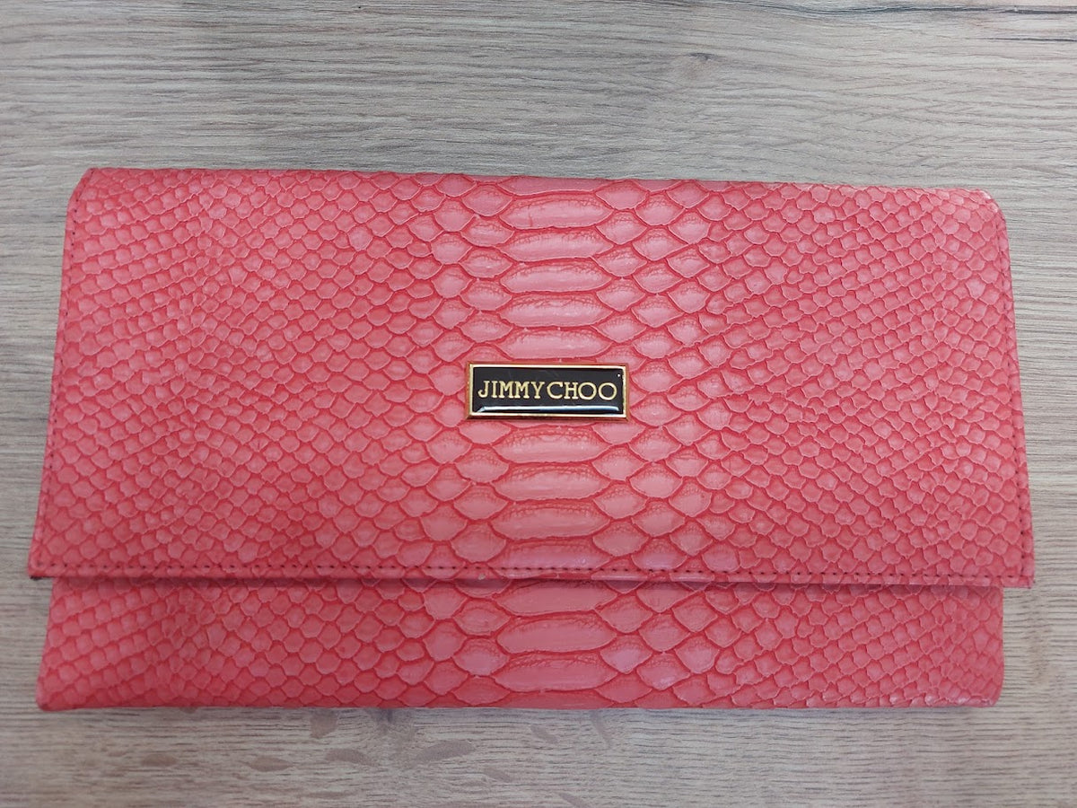 Jimmy Choo Coral Pink Crocodile Skin