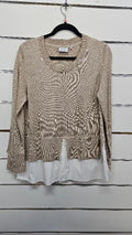 FOIL Sand Knit Long Sleeve Jumper - S