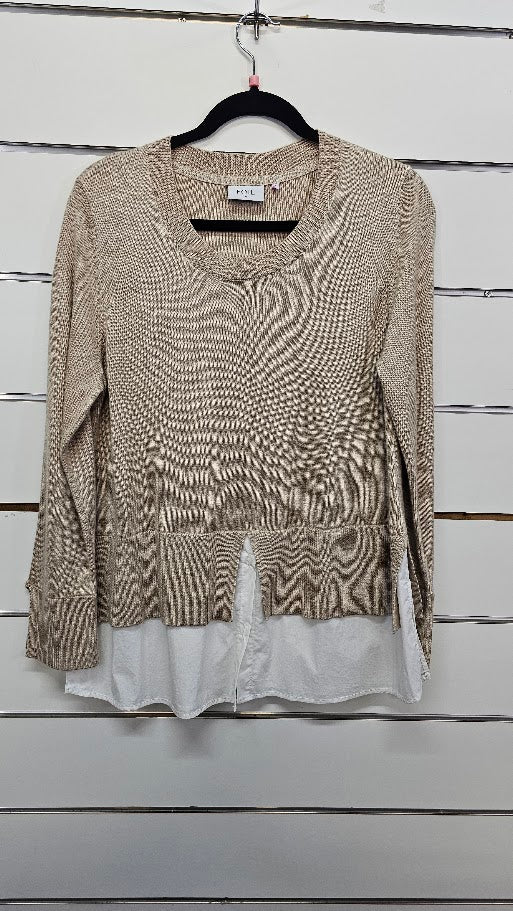 FOIL Sand Knit Long Sleeve Jumper - S