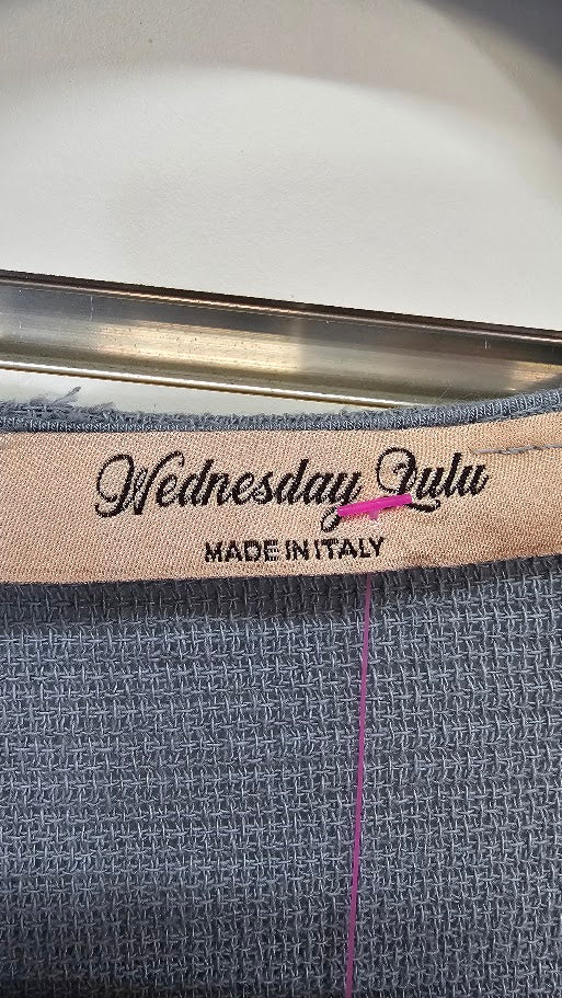 Wednesday Lulu Grey Linen Cotton Long Cardi - OSFA