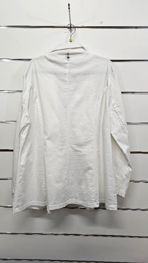 Luna Sky White Open Blazer Jacket - 16
