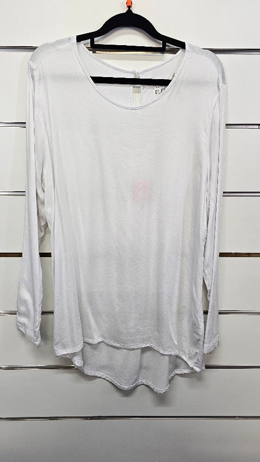 Foxwood White Long Sleeve Top - 14