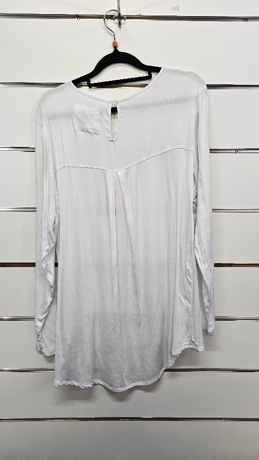 Foxwood White Long Sleeve Top - 14