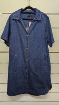 Betty Basics Dark Wash Denim Midi Dress - 16