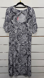 Siren Navy/White Maxi Dress - 16