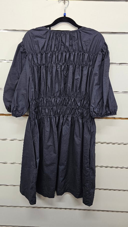 Mineral Navy Puff Sleeve Mini Dress - 18