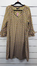 pingpong Purple/Green/Orange Cotton Dress - 14