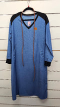 Blue/Black Denim Look Dress - L