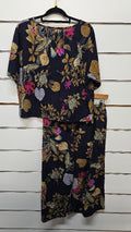 Depending on the Horizon Black Floral Two Piece Set - M