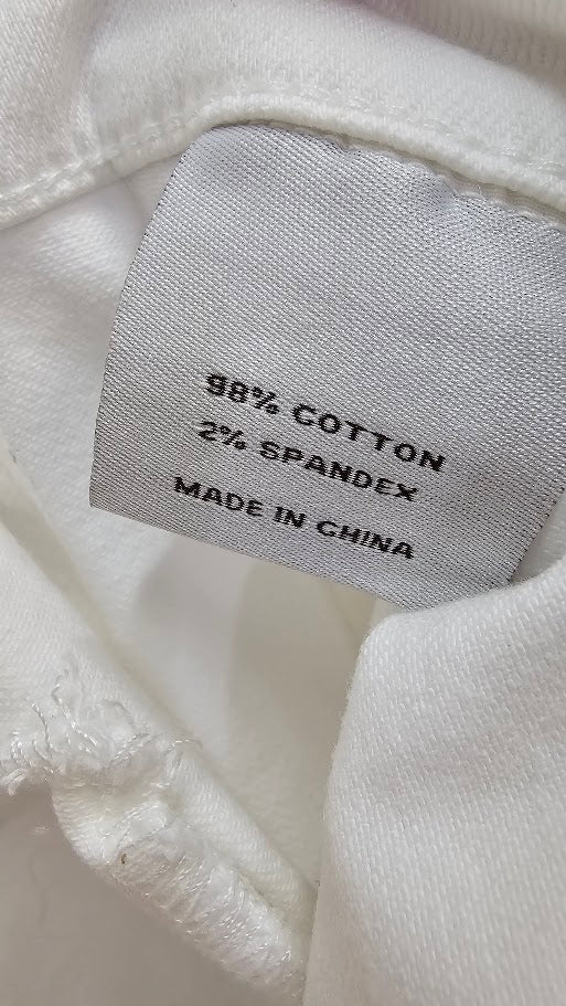 Monaco Jeans White Wide Leg Denim Jeans - 16