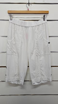 Line 7 White Knee Length Shorts - 10