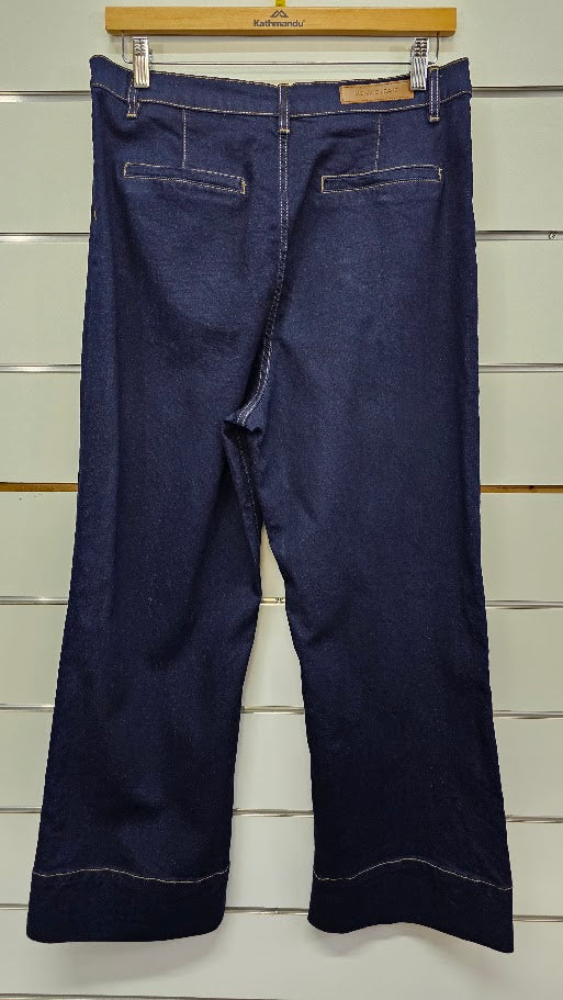 Monaco Jeans Dark Wash Wide Leg Denim Jeans - 16