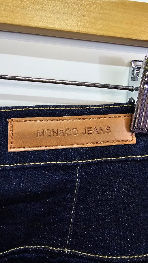 Monaco Jeans Dark Wash Wide Leg Denim Jeans - 16