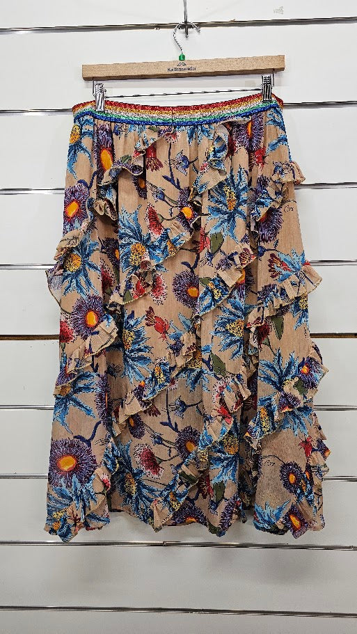 COOP Floral Frilled Skirt - XL