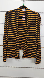 Foil, Mustard/Black, Long Sleeve Cardi - Size XL