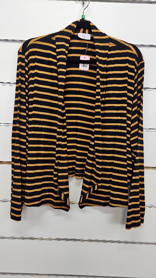 Foil, Mustard/Black, Long Sleeve Cardi - Size XL