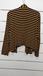 Foil, Mustard/Black, Long Sleeve Cardi - Size XL