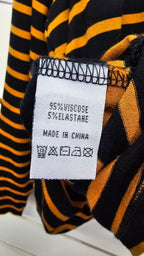 Foil, Mustard/Black, Long Sleeve Cardi - Size XL
