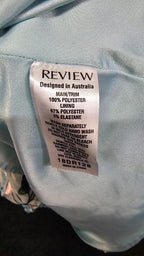 Review Blue Floral Applique Dress - 14