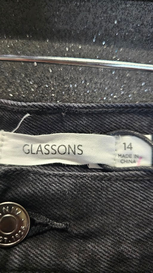 Glassons Black Puddle Jeans - 14