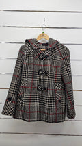 Aljing Plaid Hooded Jacket - 12
