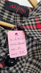 Aljing Plaid Hooded Jacket - 12