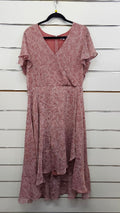 Whistle Dusty Pink Paisley Chiffon Dress - 16