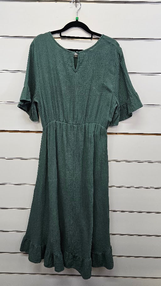 Emery Rose Green Midi Dress - XL