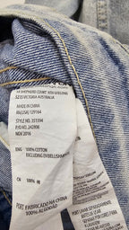91 Denim Light Wash Denim Jacket - L