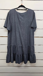 H&H Grey Linen Blend Dress - 14