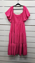 Shein Hot Pink Puff Sleeve Top - 2XL