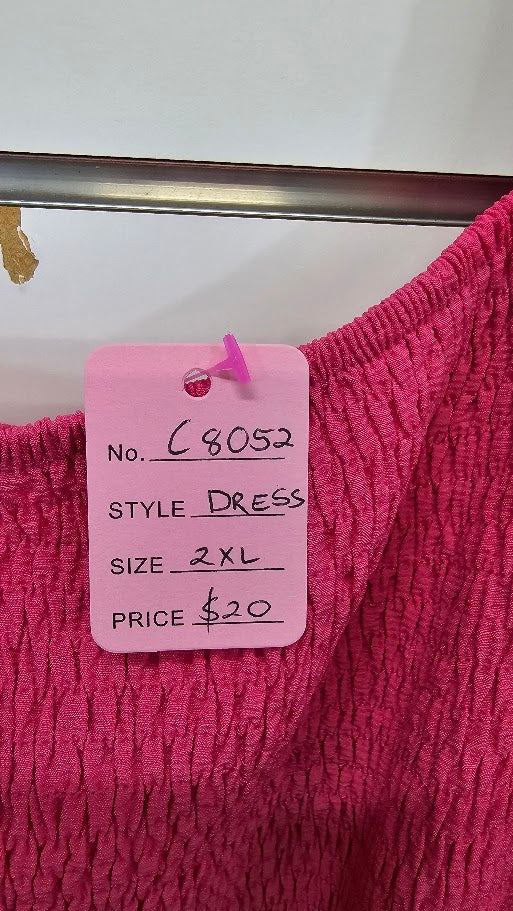Shein Hot Pink Puff Sleeve Top - 2XL