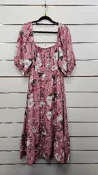 Pagani Pink Floral Midi Dress - 16