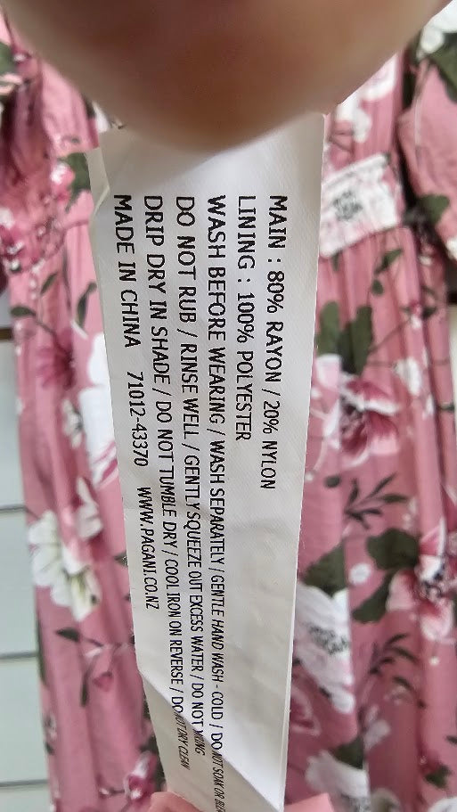 Pagani Pink Floral Midi Dress - 16