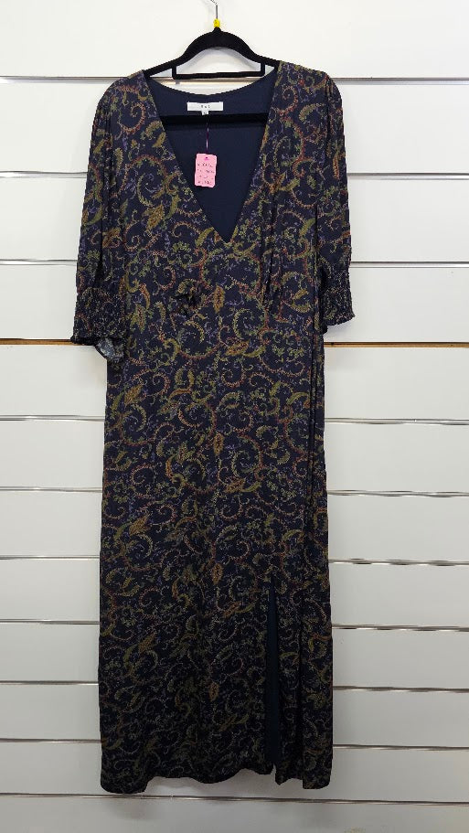 Max Black/Green Multi Maxi Dress - 16